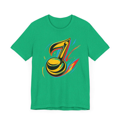 Gold and Pink Music Note T-Shirt