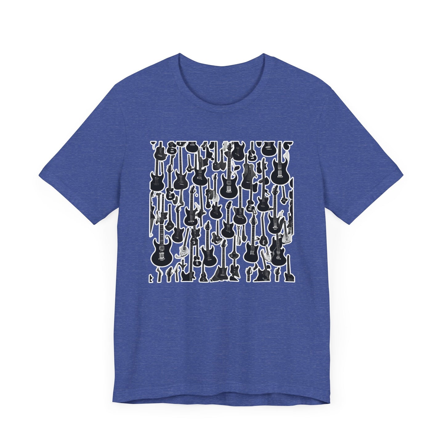 Multiple Black & White Guitars T-Shirt