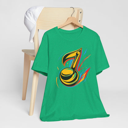 Gold and Pink Music Note T-Shirt
