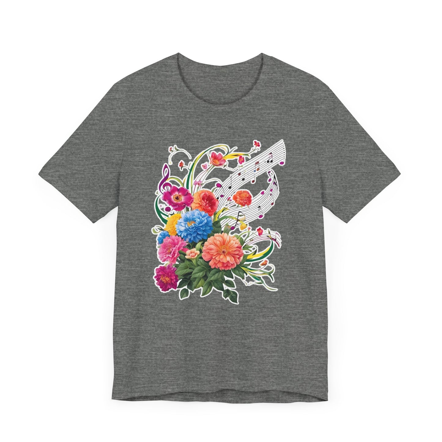 Flower and Music V T-Shirt