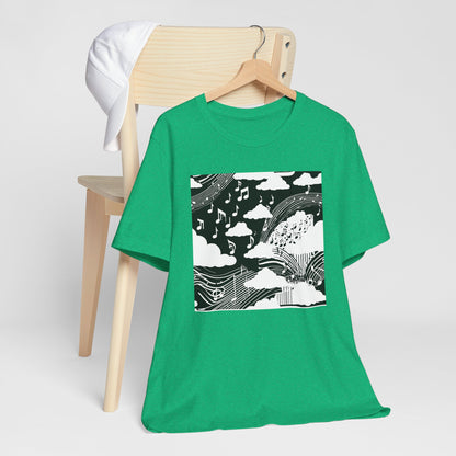 White Music Clouds T-Shirt