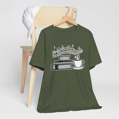 Book, Coffee and Music T-Shirt