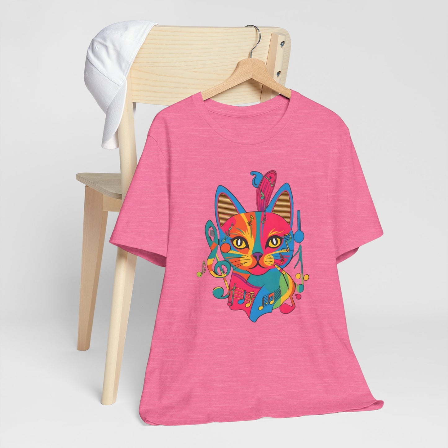 Colorful Cat V T-Shirt