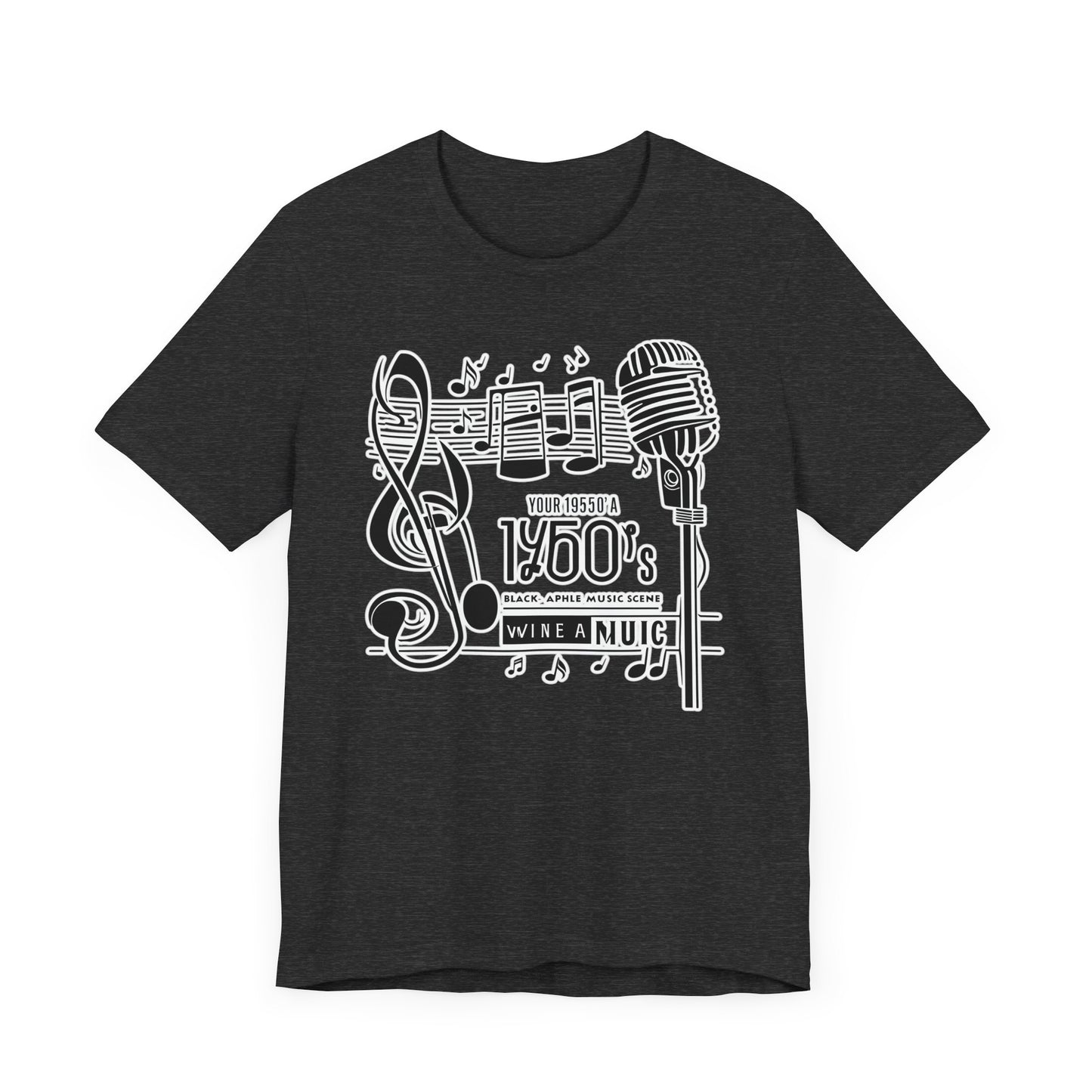 Music Note and Microphone T-Shirt