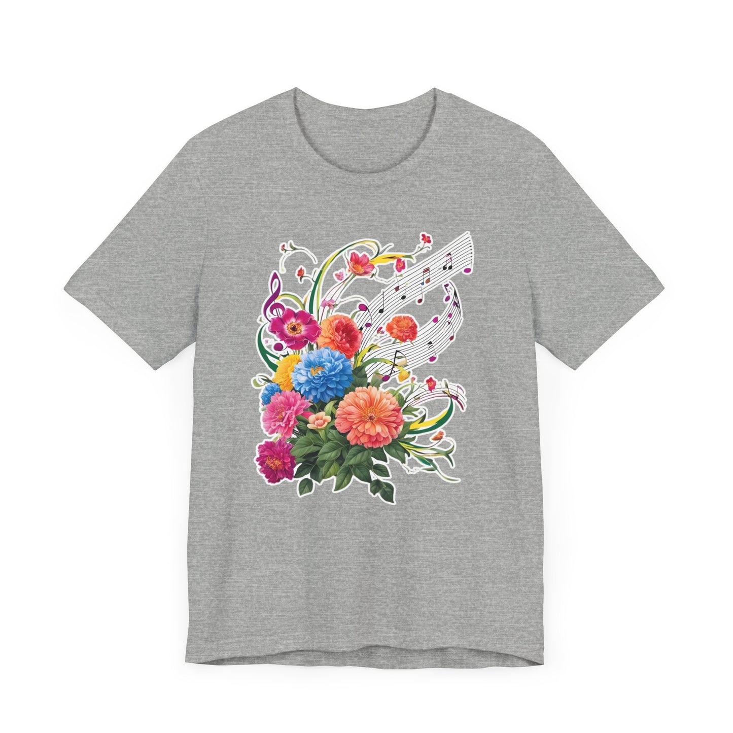 Flower and Music V T-Shirt