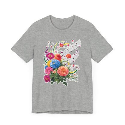 Flower and Music V T-Shirt
