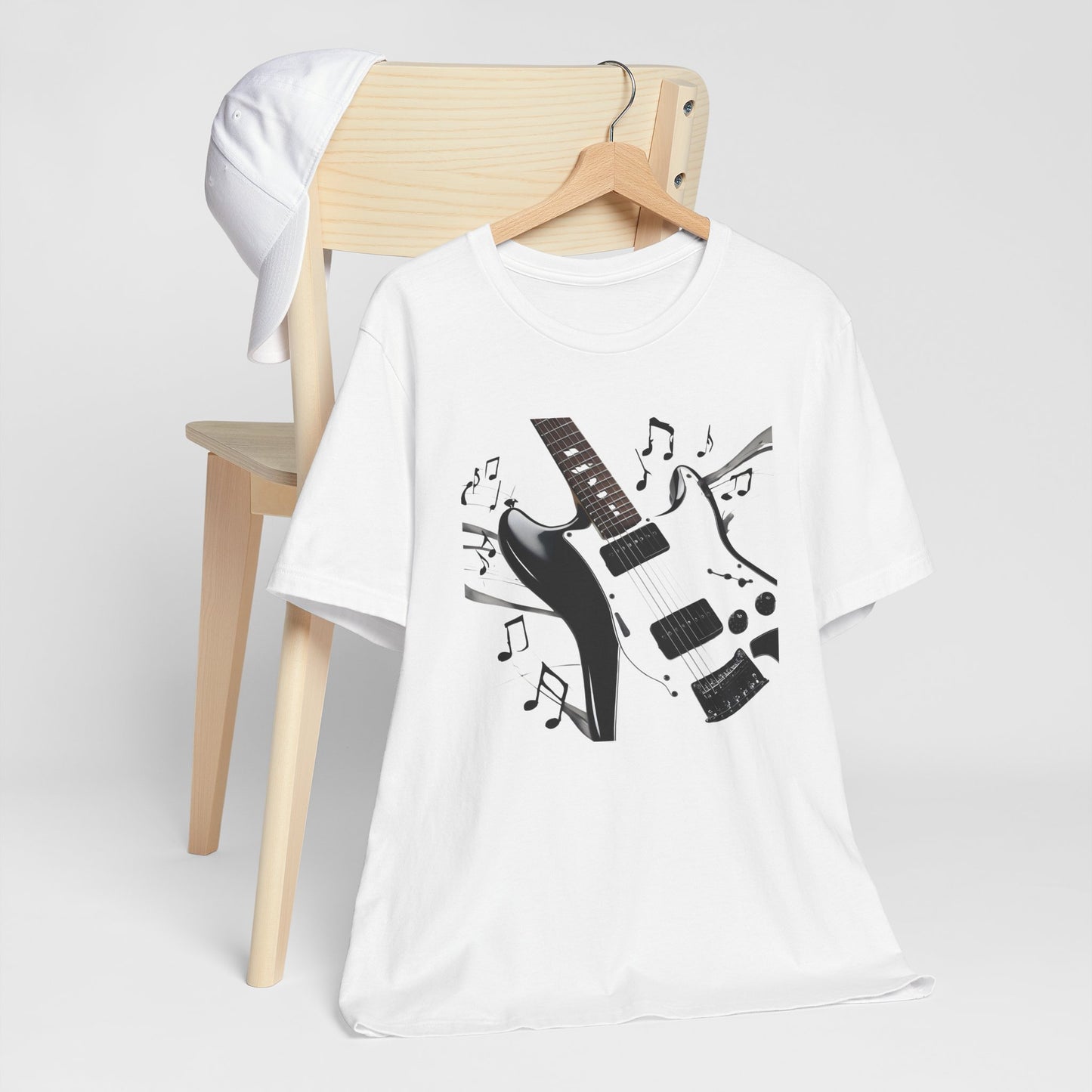 Black and White Guitar T-Shirt