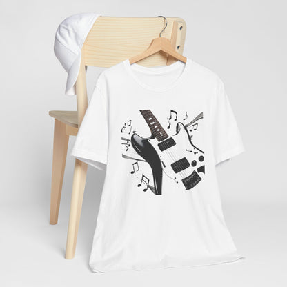 Black and White Guitar T-Shirt