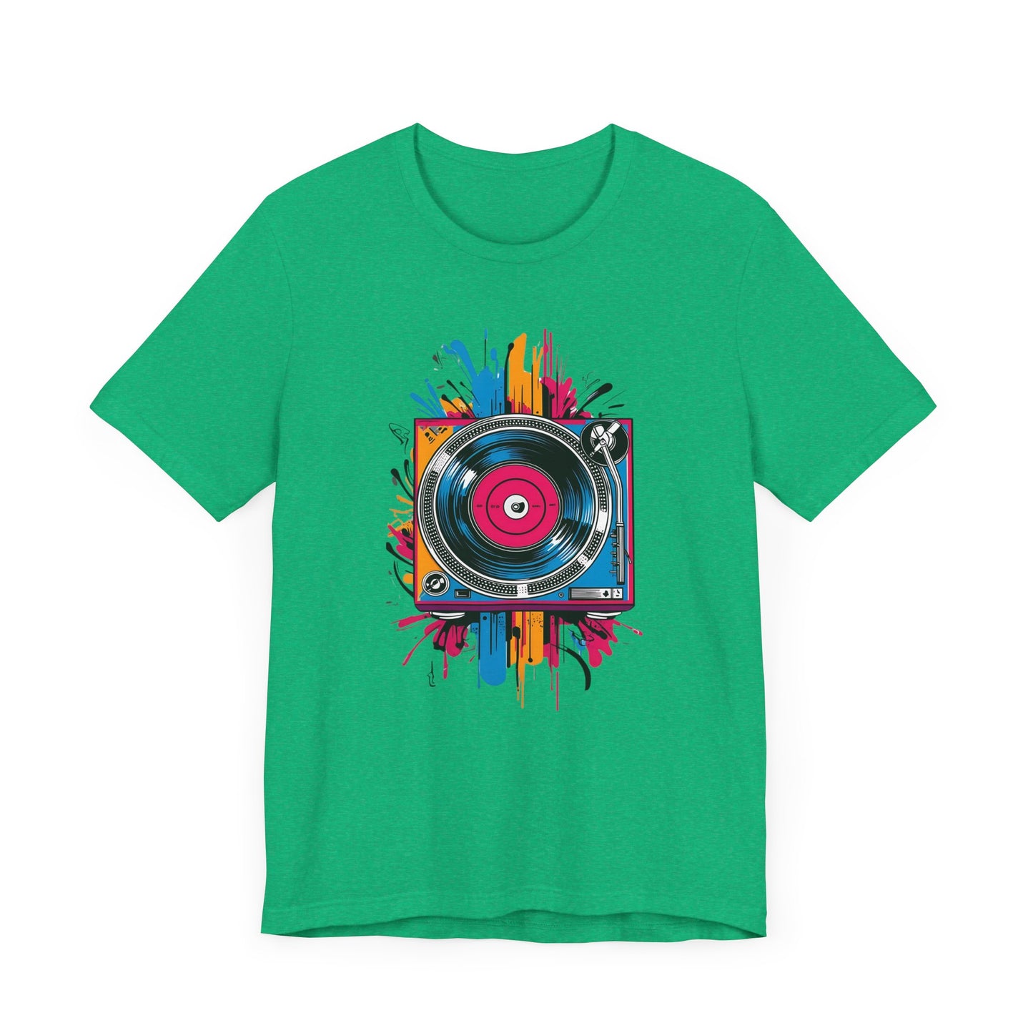Neon Vinyl Record T-Shirt