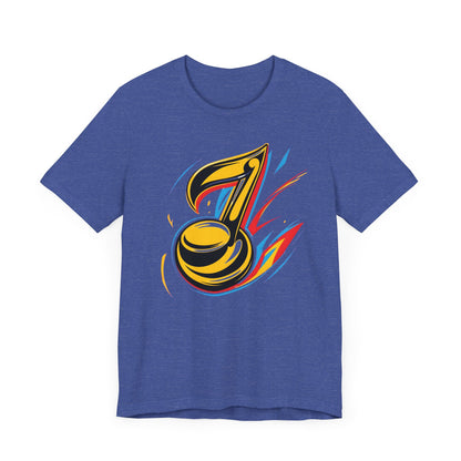 Gold and Pink Music Note T-Shirt