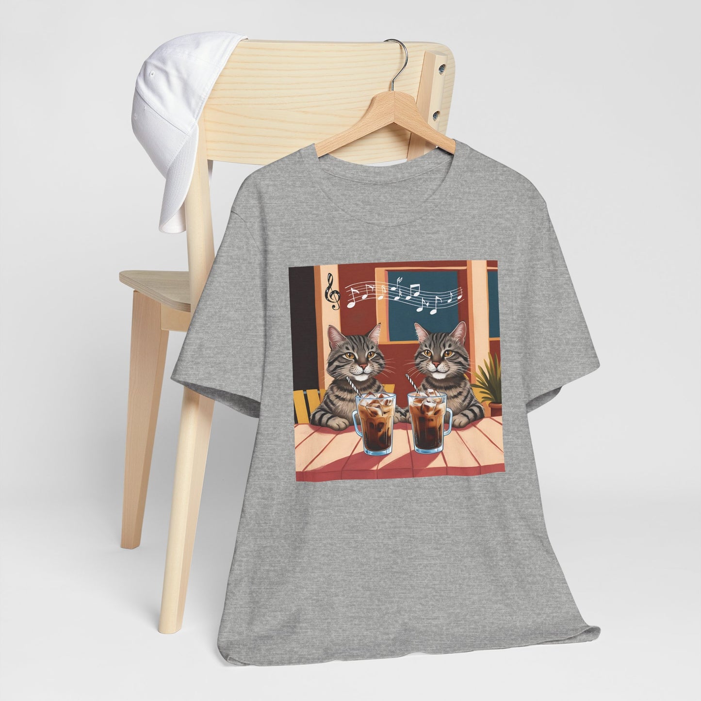 Two Cats and Coffee T-Shirt