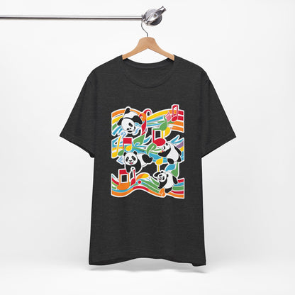 Colorful Panda V T-Shirt