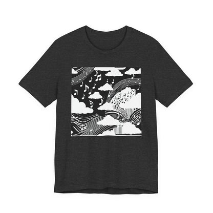 White Music Clouds T-Shirt