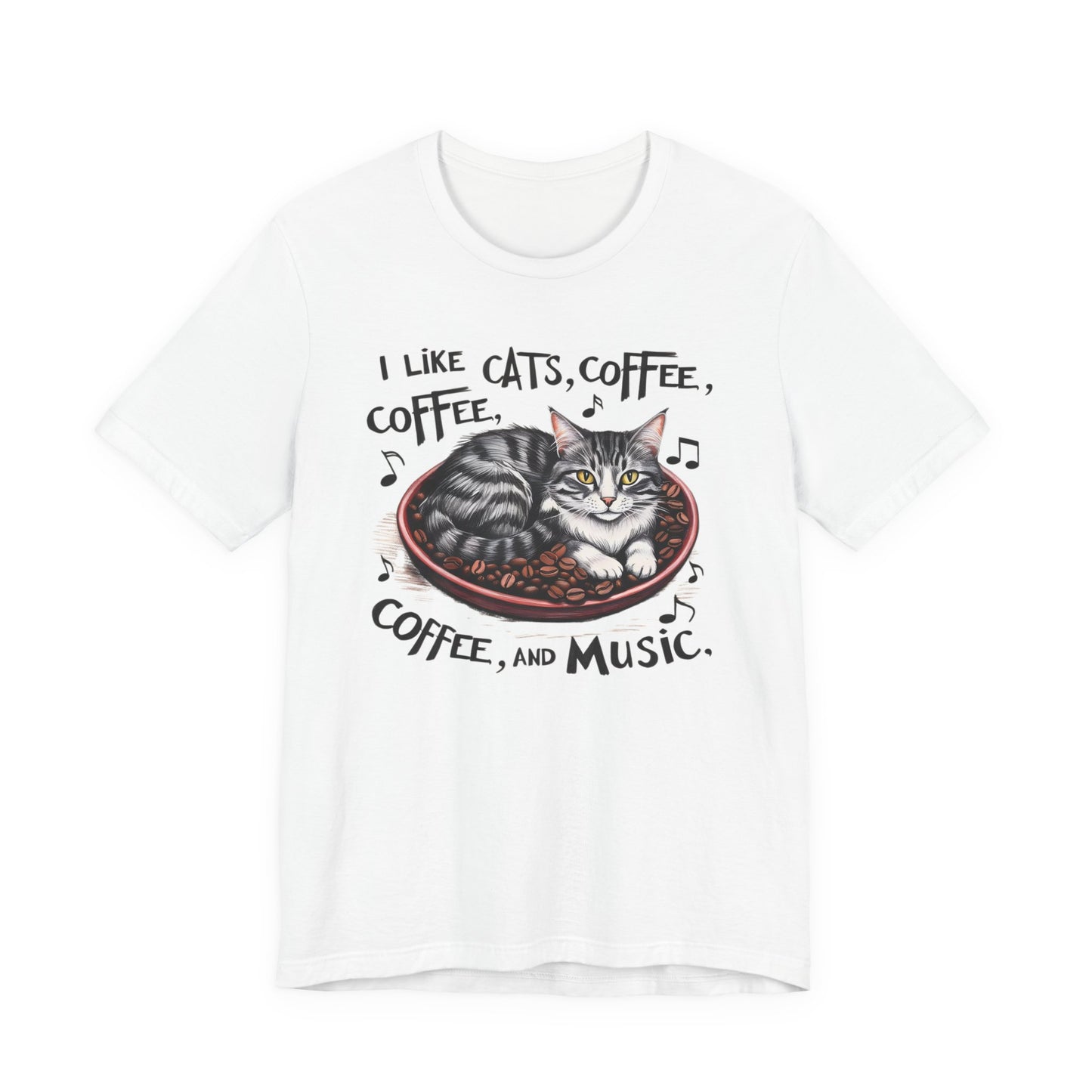 Coffee, Cats and Music III T-Shirt