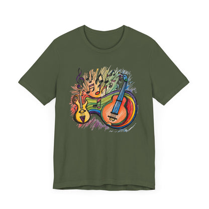 Color Guitars and Notes T-Shirt