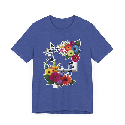 Flower and Music T-Shirt