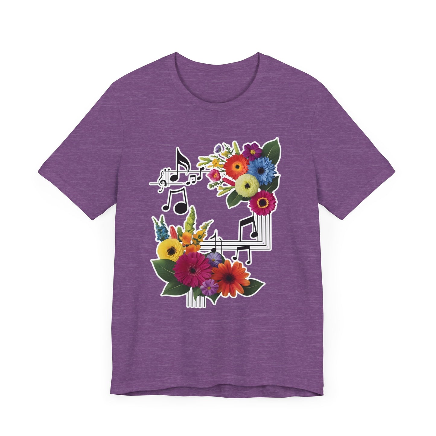 Flower and Music T-Shirt