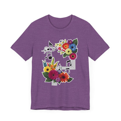 Flower and Music T-Shirt