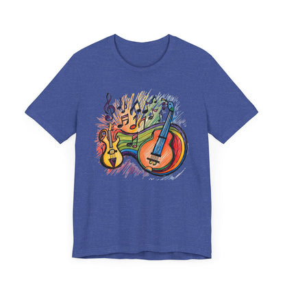 Color Guitars and Notes T-Shirt