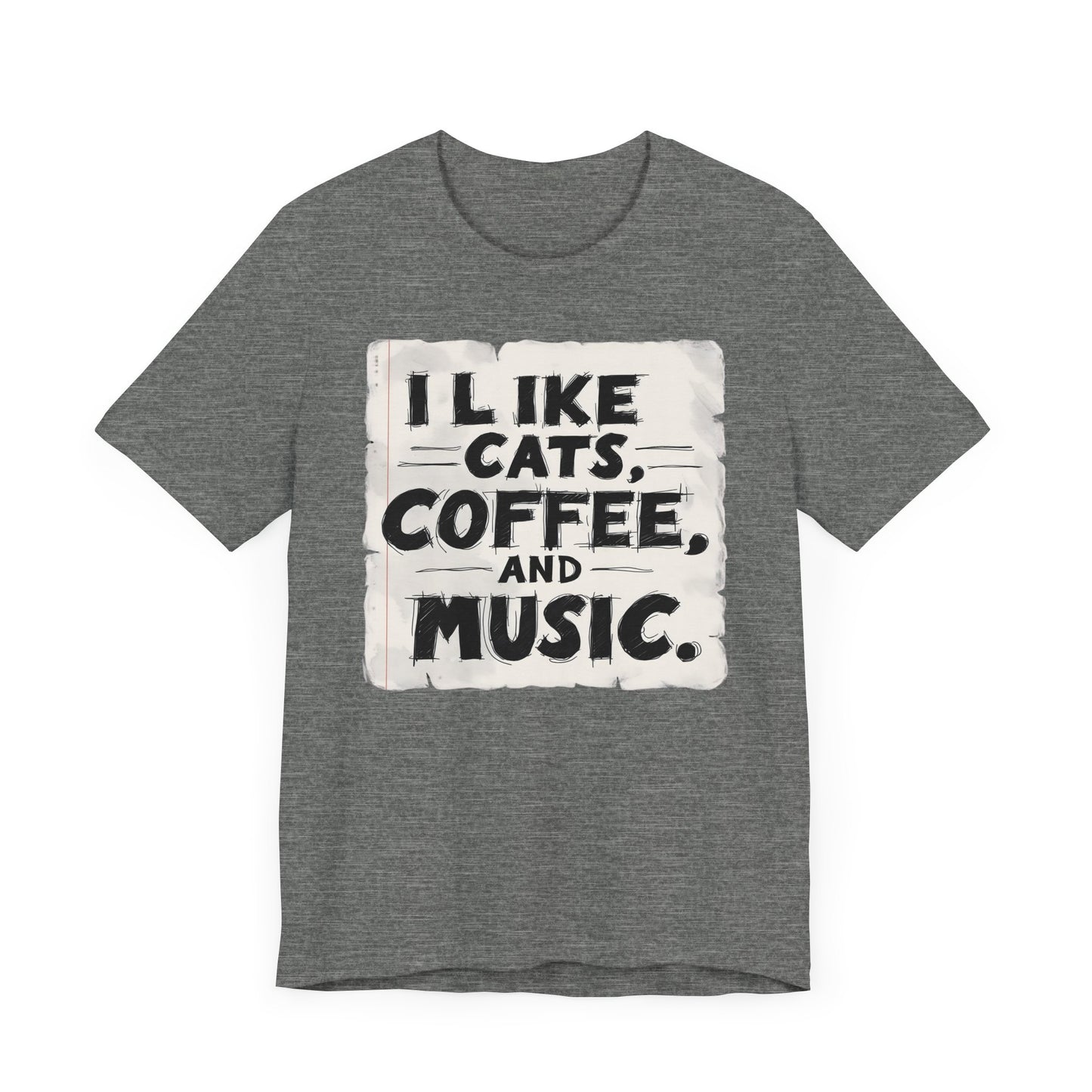 Coffee, Cats and Music T-Shirt