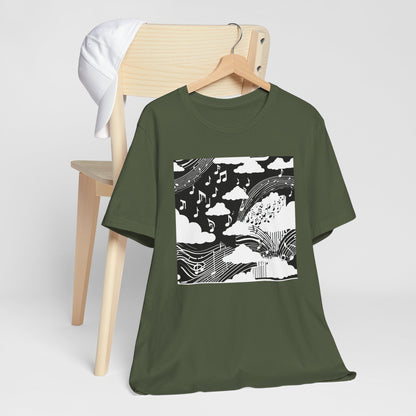 White Music Clouds T-Shirt
