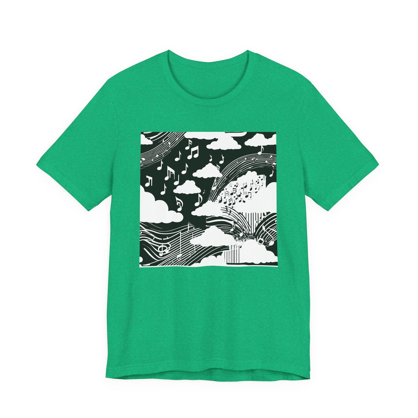 White Music Clouds T-Shirt