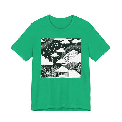 White Music Clouds T-Shirt
