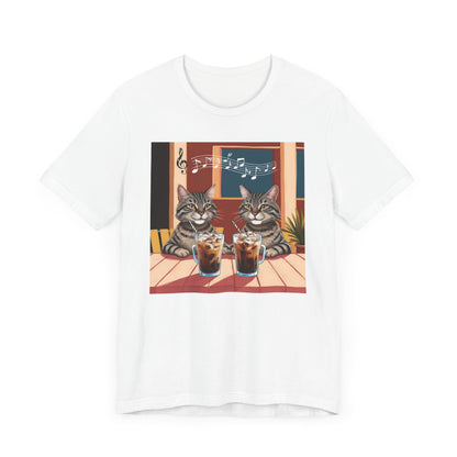 Two Cats and Coffee T-Shirt