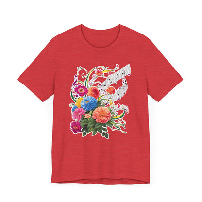 Flower and Music V T-Shirt