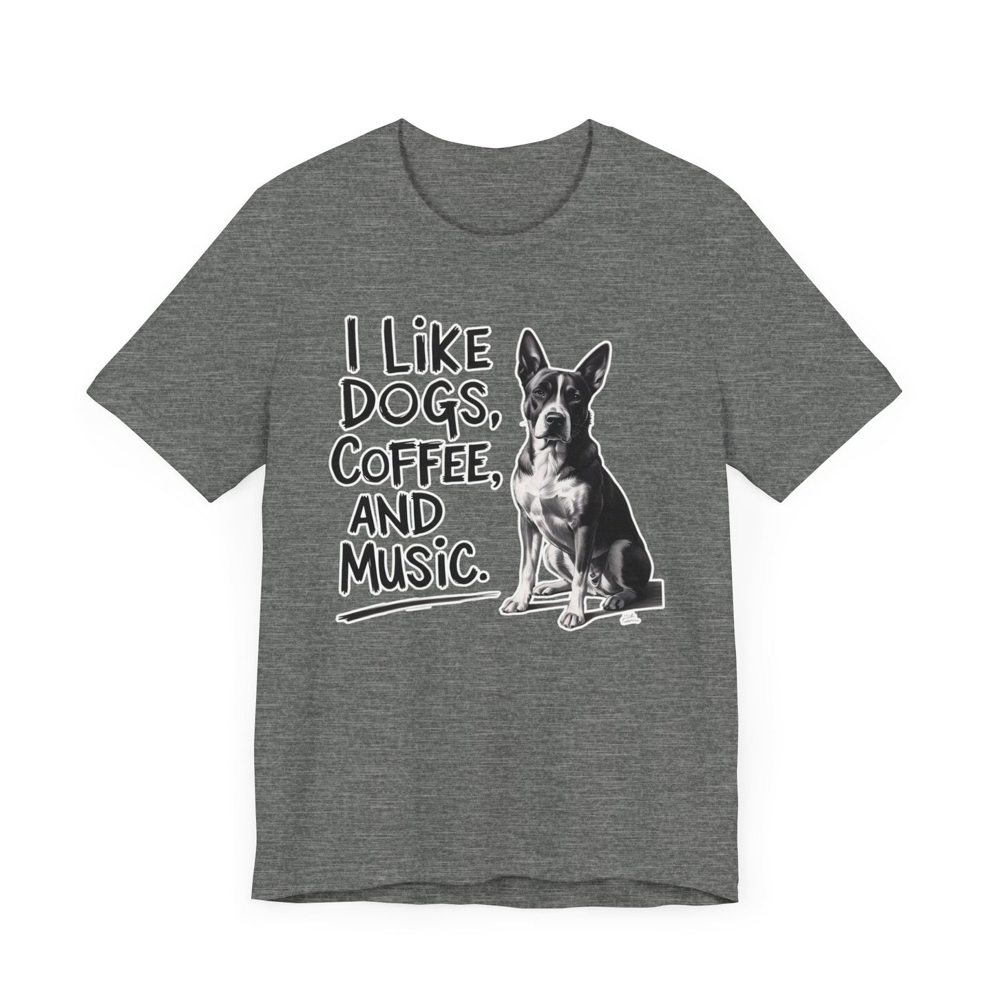 Dog, Coffee and Music T-Shirt