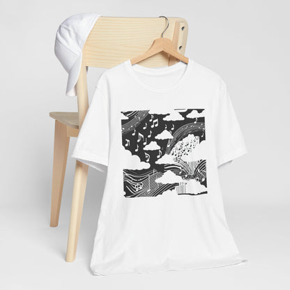 White Music Clouds T-Shirt