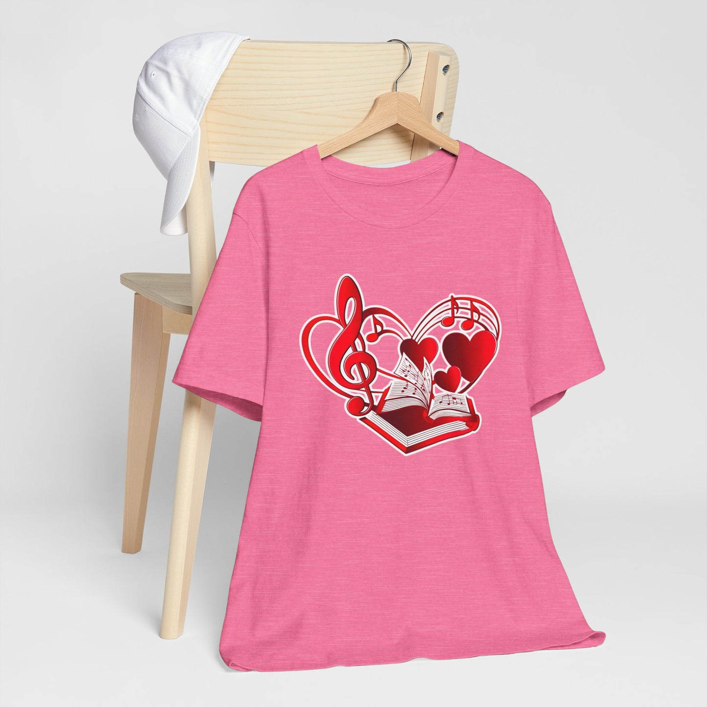 Heart, Music and Books T-Shirt