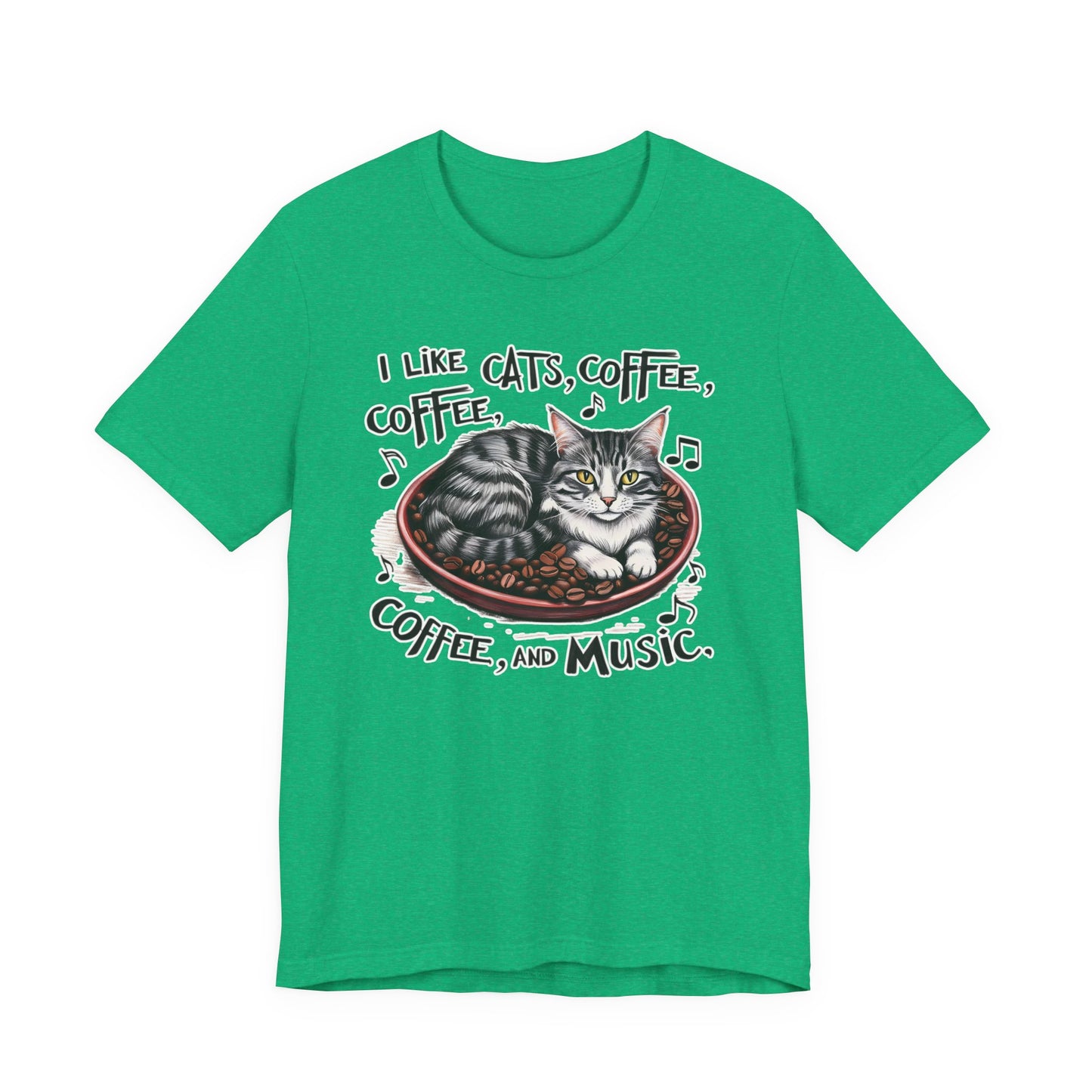 Coffee, Cats and Music III T-Shirt