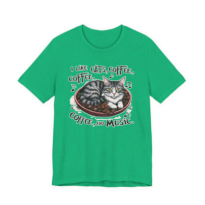 Coffee, Cats and Music III T-Shirt