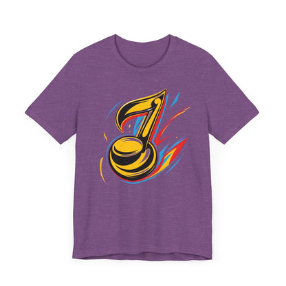 Gold and Pink Music Note T-Shirt