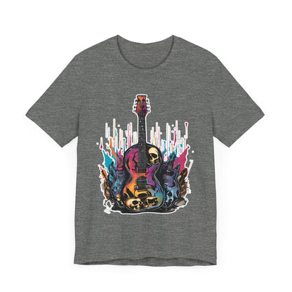 Color Flames Guitar T-Shirt