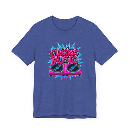 Pink Electric Vinyl Record T-Shirt