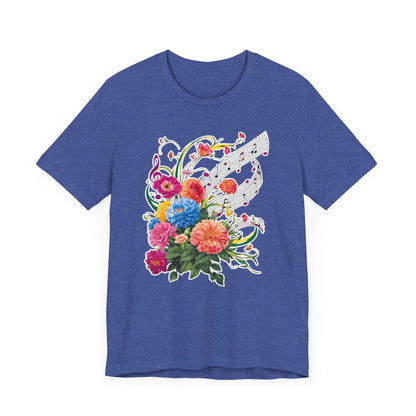 Flower and Music V T-Shirt