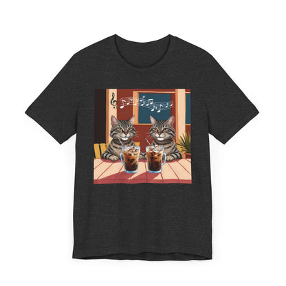 Two Cats and Coffee T-Shirt