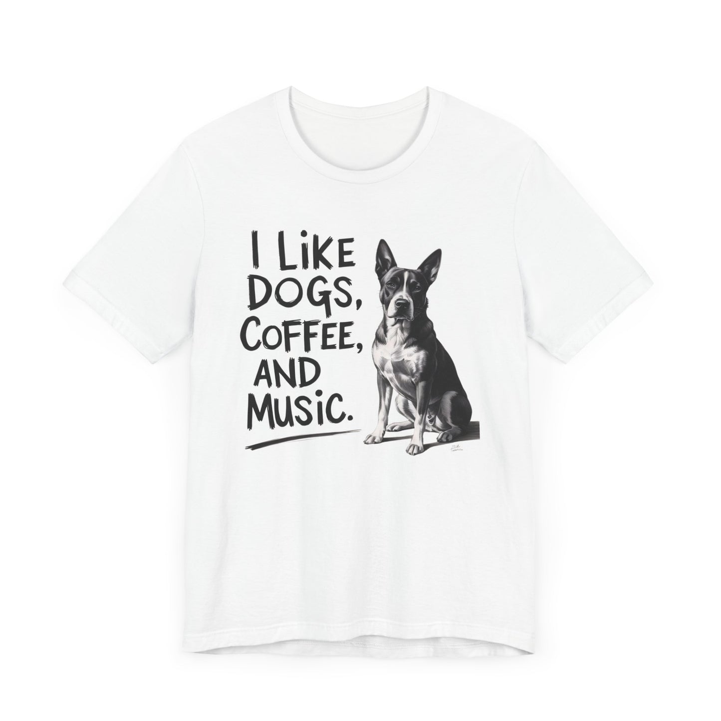 Dog, Coffee and Music T-Shirt
