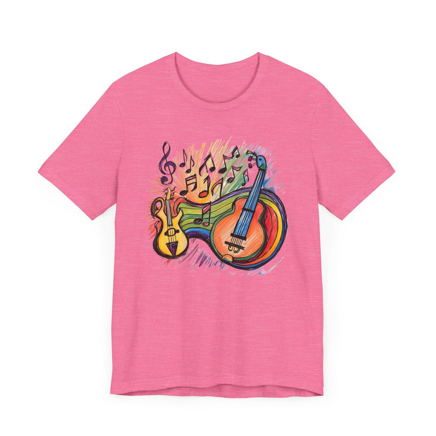 Color Guitars and Notes T-Shirt