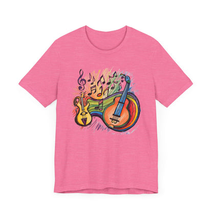 Color Guitars and Notes T-Shirt