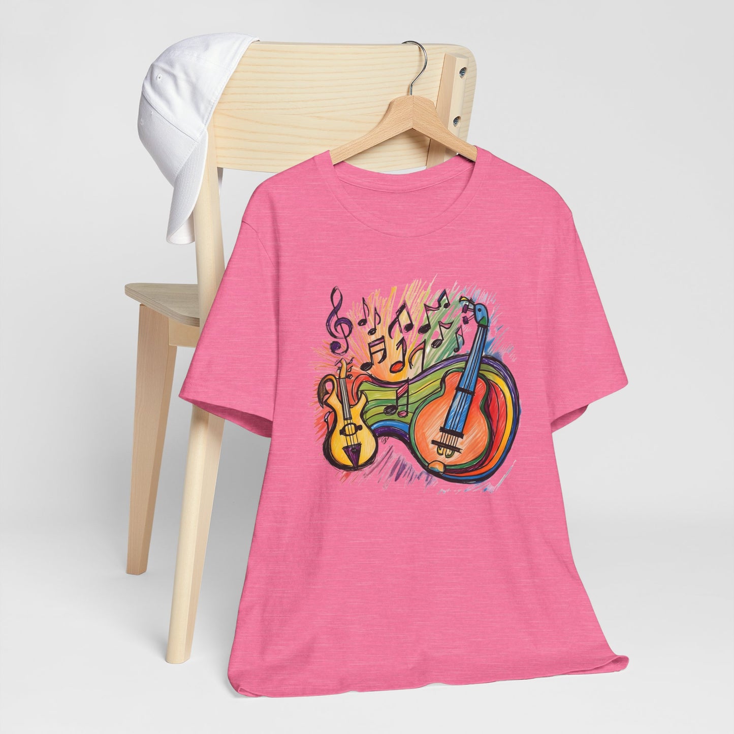 Color Guitars and Notes T-Shirt