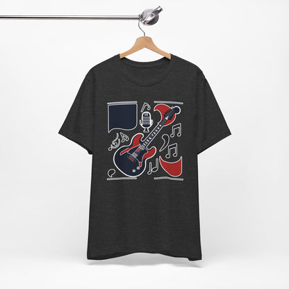 Black & Red Guitar T-Shirt