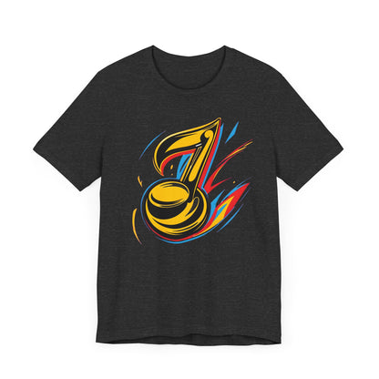 Gold and Pink Music Note T-Shirt