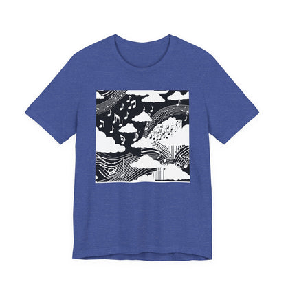 White Music Clouds T-Shirt