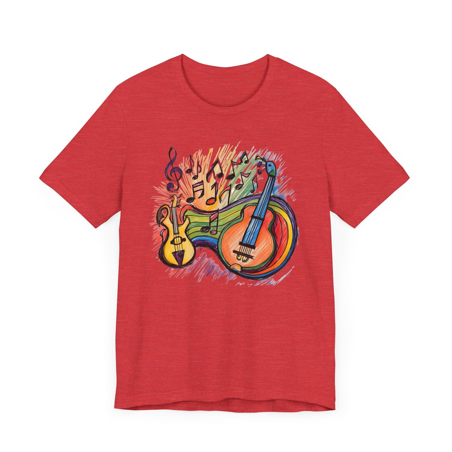 Color Guitars and Notes T-Shirt