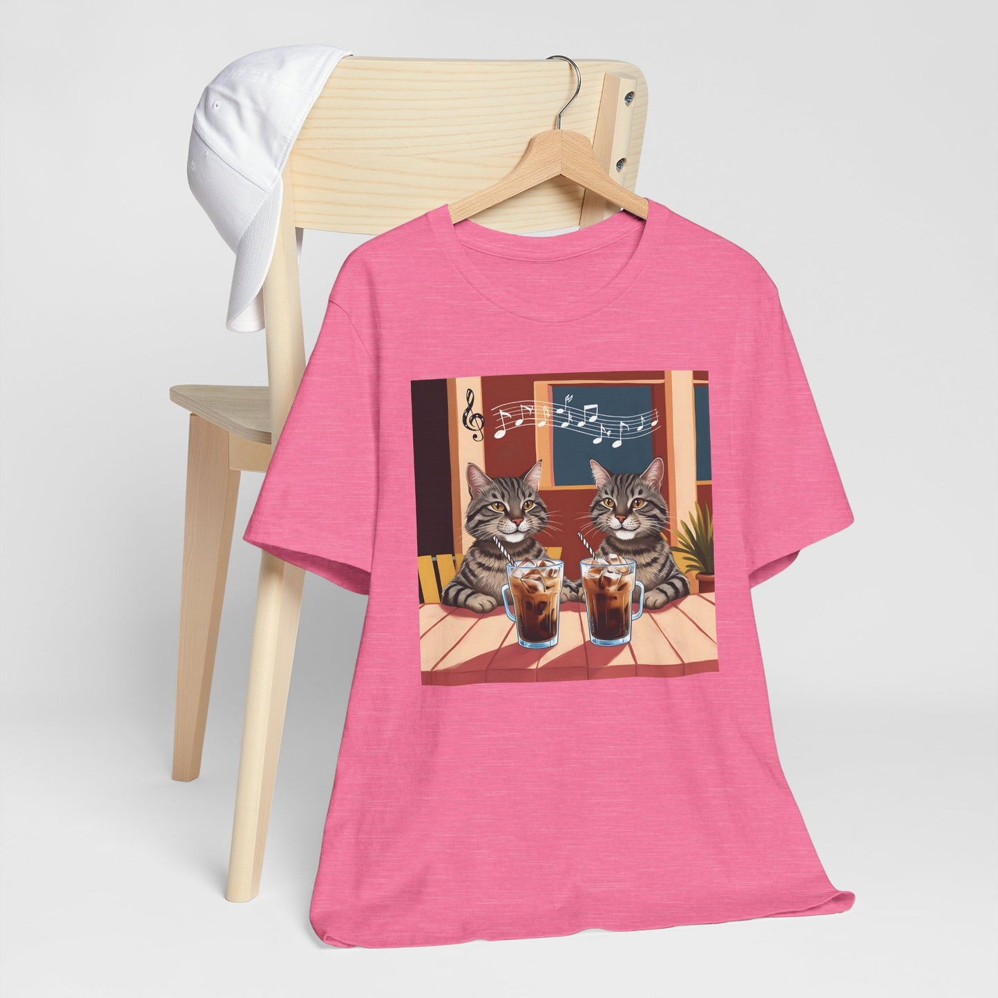 Two Cats and Coffee T-Shirt