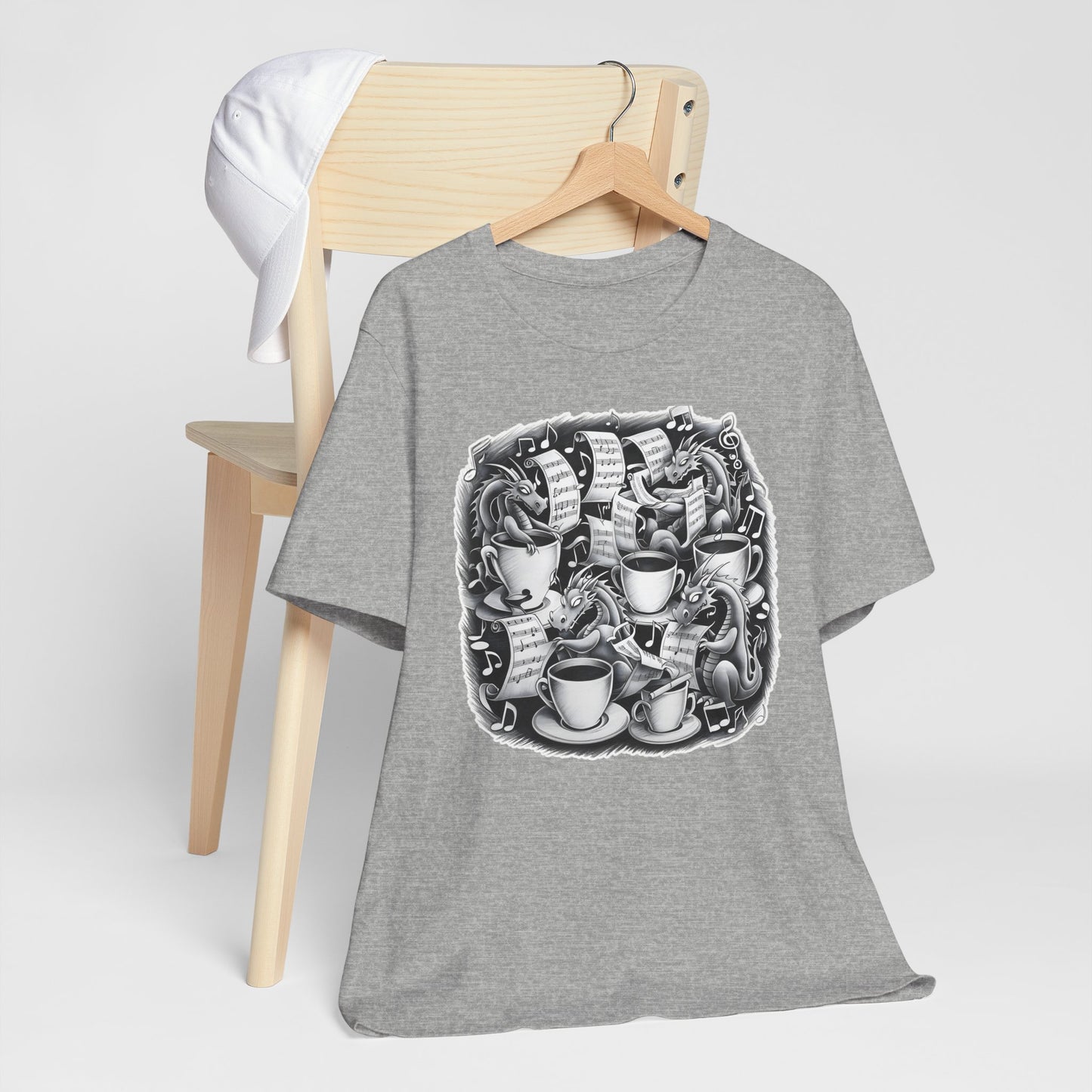 Dragons and Coffee V T-Shirt