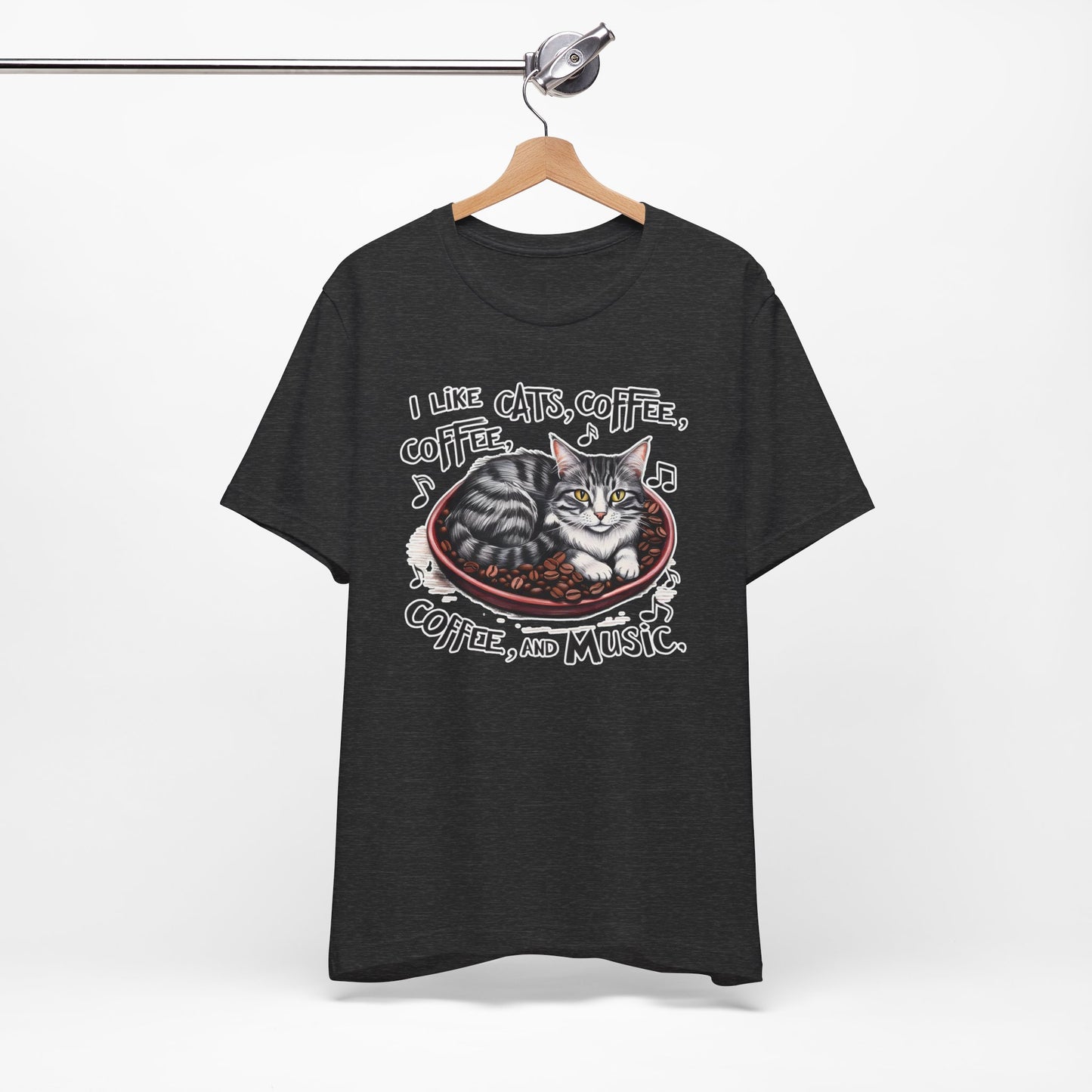 Coffee, Cats and Music III T-Shirt